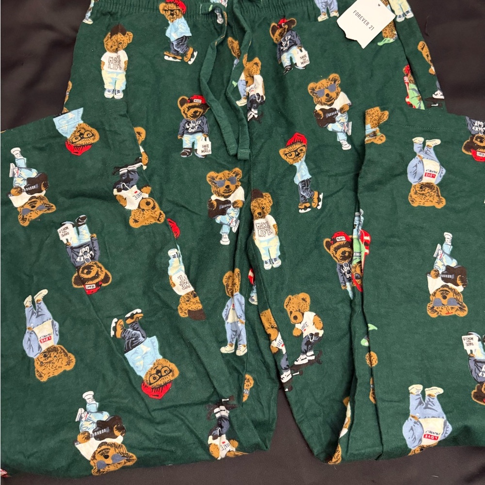 Bear Print Pajamas